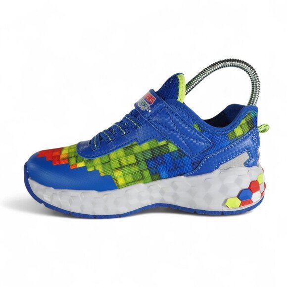 Skechers Mega Craft 2.0 Colorful Sneakers Youth 1 Blue Multicolor 402204L - Picture 6 of 11